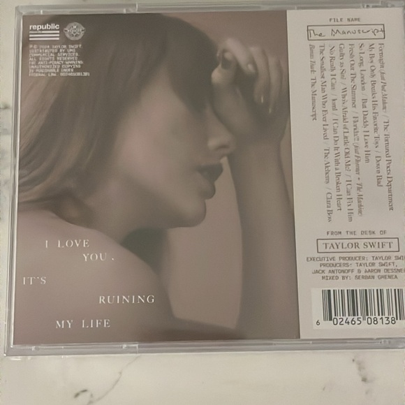 ❤️ Sealed - The Manuscript TTPD Taylor Swift Collectors Edition Deluxe CD 🤍🖤 - Picture 5 of 5